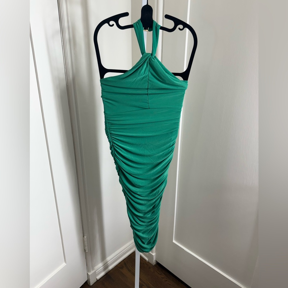 Club L London Strapless Green Dress